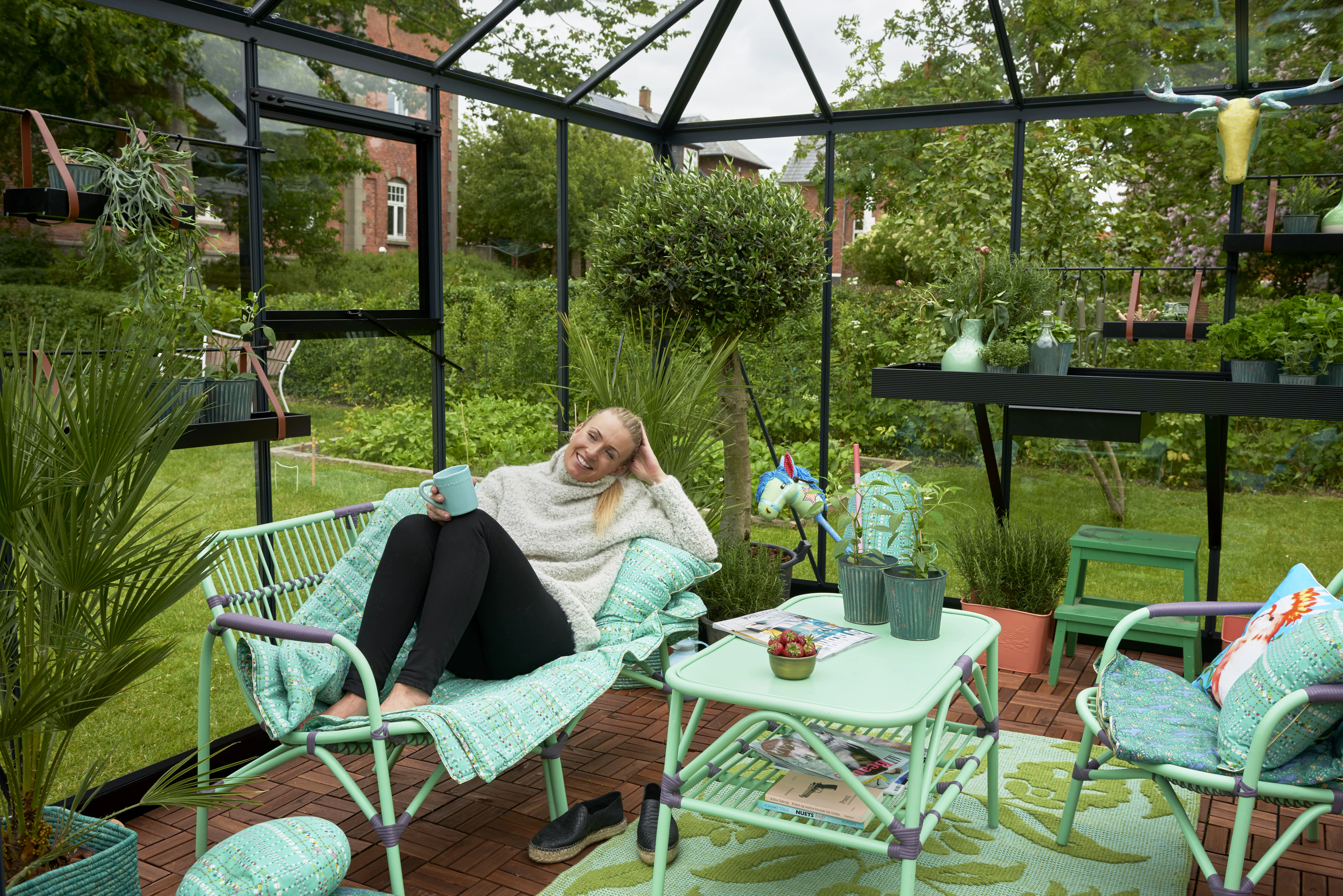 Royal Well Tuinkamer Oase 8,8 Antraciet - Afbeelding 4